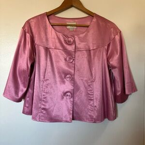 Chic Pink Satin Blouse